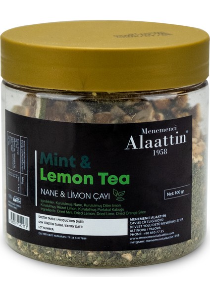 Nane ve Limon Çayı 100 gr