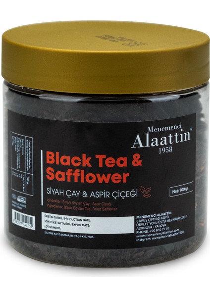 Siyah Çay ve Aspir Çiçeği Çayı 100 gr