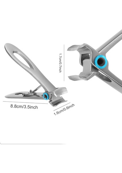 Extra Geniş Ağızlı Paslanmaz Törpü Hediyeli Tırnak Makası Büyük Boy Kalın Tırnak İçin indirimleri