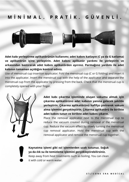 Era Cup Aplikatörleri (Takma Ve Çıkarma) / Aparatları