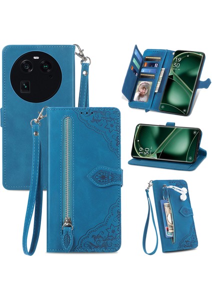 Oppo Find X6 Fermuarlı Kese Manyetik Kart Tutacağı Bilek Kayışlı Cüzdan Kesesi Oppo Find X6 (Yurt Dışından) modelleri