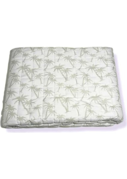 Palmiye Desenli Çift Taraflı 7kg 150X200 Ağır Yorgan/battaniye modelleri