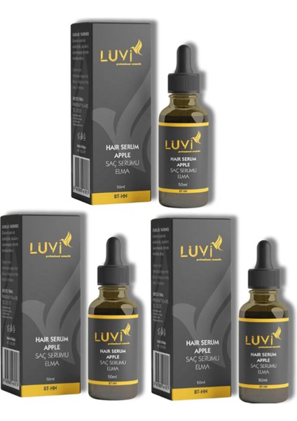 Saç Bakım Serumu Elma Özlü 3'lü Set ( 50 ml + 50 ml + 50 ml)