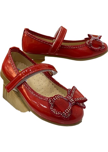 KIDSB123Y Kız Çocuk Günlük Abiye Babet Ayakkabı