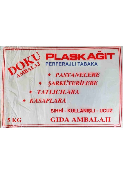 Plaskağıt 5 kg Perforeli Tabaka