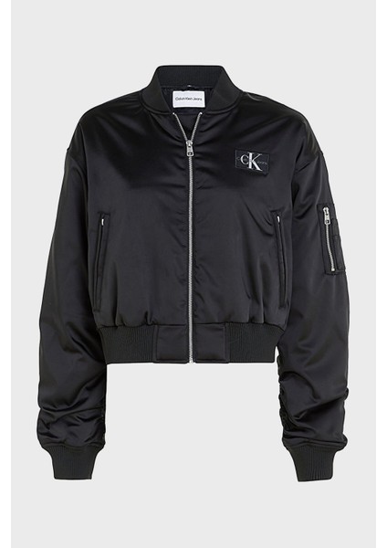 Calvin Klein Saten Görünümlü Regular Fit Bomber Kısa Mont J20J222591BEH Bayan Mont J20J222591 Beh