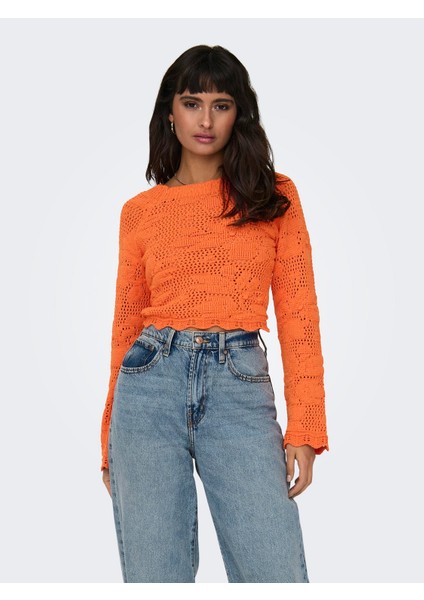 Bayan Arkası Dekolteli Örme Kazak 15317706 indirimleri