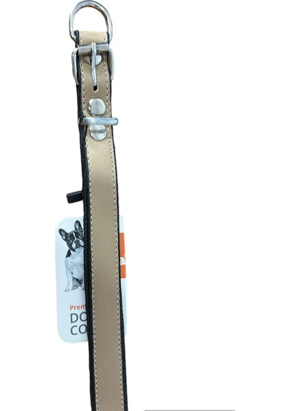 Deri Destekli Kahverengi Boyun Tasması 2 x 40 cm
