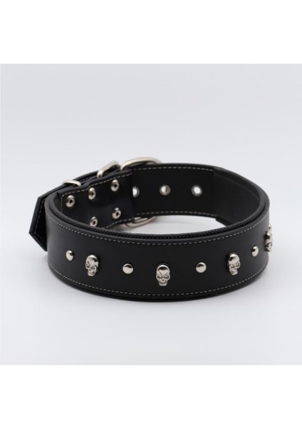 Kuru Kafalı Yumuşak Dokulu Siyah Köpek Boyun Tasması 2 x 45 cm fiyatları