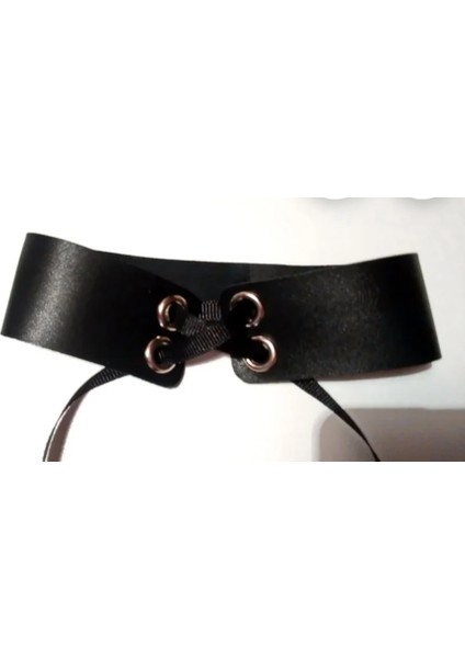 Zeren Kuş Gözü Detaylı Deri Gerdanlık modelleri