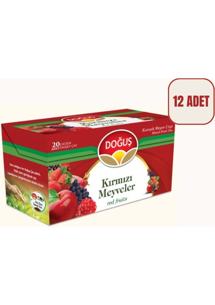 Kırmızı Meyveler Çayı 12'li