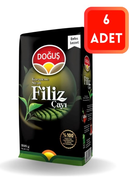 Doğuş Filiz Çay 500 gr 6 Lı