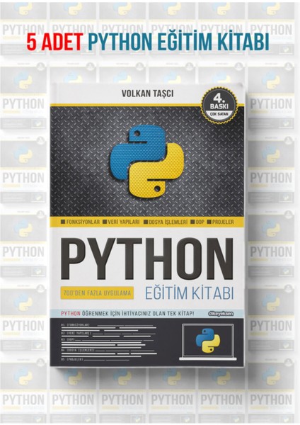 Dikeyeksen Yayın Dağıtım Python Eğitim Kitabı 5 Adet