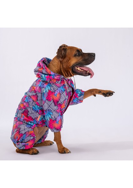 Palmatum Orta-Büyük Irk Köpek Tulum Köpek Yağmurluk Köpek Elbisesi Köpek Kıyafeti 3xl