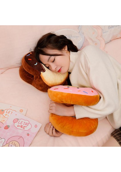 Sevimli Yumuşak Tost Ekmek Şekerleme Yastığı, Yastık Ofis Öğrencisi Uzanan Masa Uyuyan Şekerleme Yastığı Yatıyor (Yurt Dışından) modelleri