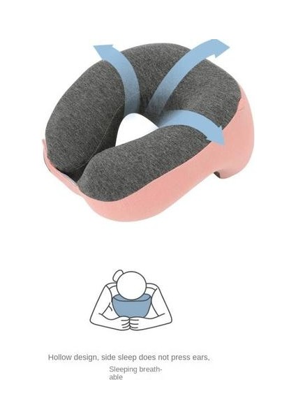 Yavaş Geri Dönen Bellek Köpüğü U Şekilli Yastık, Öğrenciler Şekerlemelerine Uzanabilir ve Arabada, Boyun ve Boyun Yastığında Kestirebilir (Yurt Dışından) fiyatları