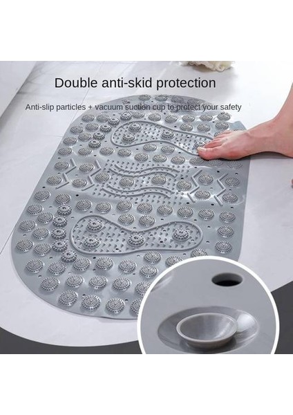 Masaj Pvc Anti-Slip Mat, Mıknatıs Banyo Mat Banyo Zemin Mat Küvet Duş Odası Ayak Mat (Yurt Dışından)