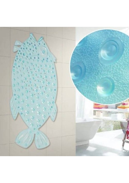 Moda Balık Şekli Pvc Banyo Kaymaz Mat, Duş Mat Kapısı Küvet Küvet Ayak Mat Eko-Dostu Masaj Paspas (Yurt Dışından)