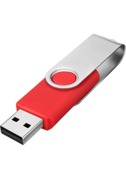 Flash Sürücü USB 2.0 Veri Gezgini Pendrive Thumb Drive Kalem Sürücü Döner Tasarım 2gb 5'li Paket, Red (Yurt Dışından)