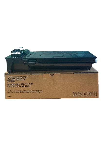 Sharp Mx M260 Muadil Toner Mx M260/264/310/314/354 Chipli 700 gr