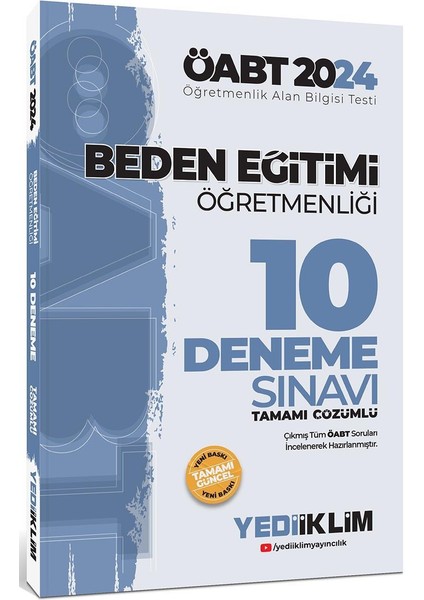 2024 ÖABT Beden Eğitimi Öğretmenliği Tamamı Çözümlü 10 Deneme Sınavı