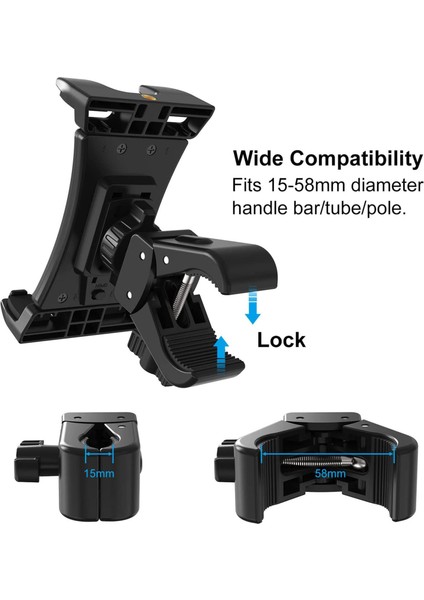 Egzersiz Bisikleti Tablet Standı - 4.7-12.9 Inç Tablet Telefon Için 360 Derece Ayarlanabilir Spor Koşu Bandı Tablet Standı (Yurt Dışından) fırsatları