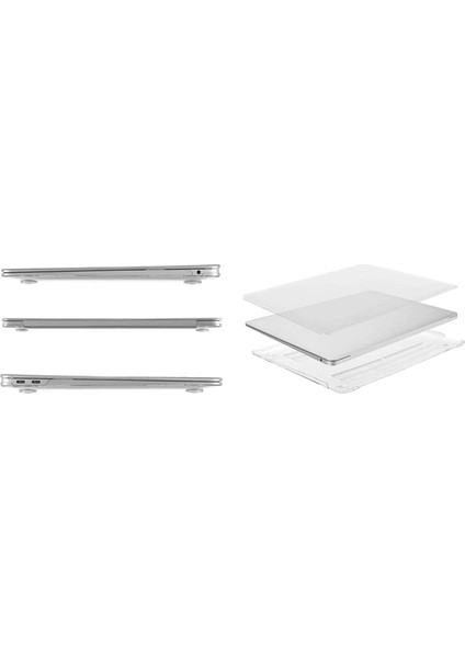 MacBook Air 13 A2337 M1 A2179 A1932 Için Bilgisayar Koruyucu Kapak Kristal Plastik Sert Çanta, Şeffaf (Yurt Dışından)