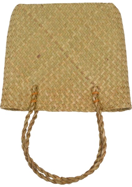 Moda Saman Yaz Kadın Plaj Çanta Kadın Flap Çanta Tasarımcısı Bayan Retro Rattan El Yapımı Tote Çanta (Sarı) (Yurt Dışından) fiyatları