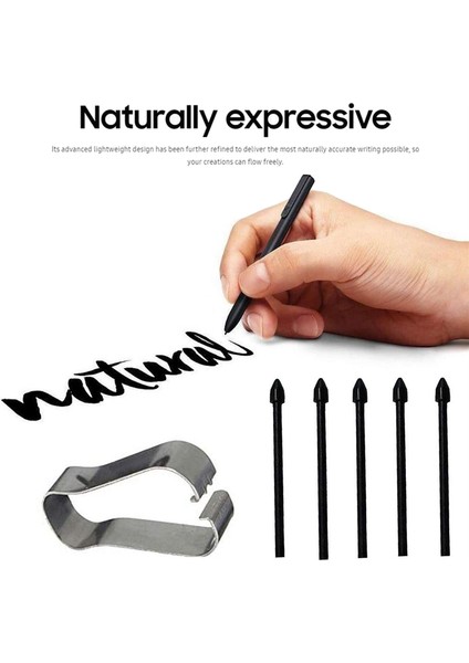 5 Adet Stylus Dolum Yedek Stylus Dokunmatik Kalem Ucu Yedek Uç Samsung Galaxy NOTE20/NOTE10/TAB S6/tab S7-Beyaz (Yurt Dışından)
