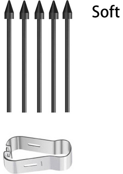 Samsung S6 Stylus Nib Keçe Dolum S7 Serisi Nib N10 N20 Serisi Çok Fonksiyonlu Yumuşak Ipucu 5 Hazretleri 1 Klip, Siyah (Yurt Dışından)