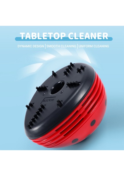 Uğur Böceği Desenli Pilli Mini Elektrikli Süpürge, Kırmızı (Yurt Dışından) fırsatları
