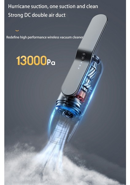 13000 Pa Araba Vakum Kablosuz Mini Akülü Elektrikli Süpürge Uv Dezenfeksiyon Taşınabilir El Elektrikli Süpürge Gri (Yurt Dışından) fırsatları