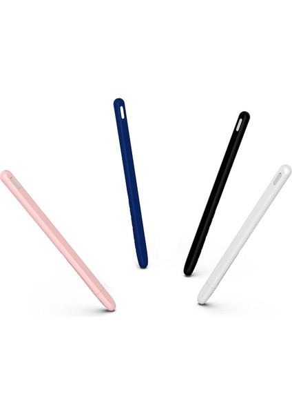 Tablet Basın Stylus Kalem Koruyucu Kapak Apple Kalem 2 Kılıfları Taşınabilir Yumuşak Silikon Kalem Kutusu Aksesuarı Beyaz (Yurt Dışından) fiyatları