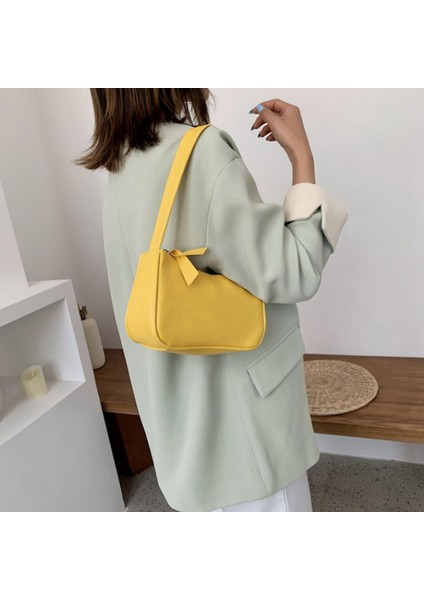 Kore Versiyonu Trend Tüm Maç Moda Omuz Çantası Doku Koltuk Altı Çantası (Mor) (Yurt Dışından)