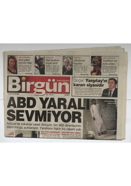 Birgün Gazetesi 18 Kasım 2004 - Istanbul Un Suyunu Çaldılar GZ5272