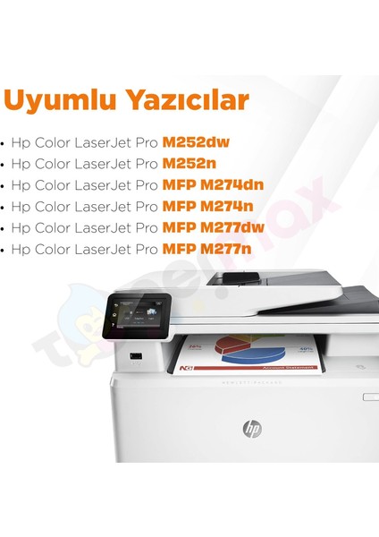Hp 201A CF400A Muadil Toner 2'li Avantaj Paket + 1 Siyah Hediye /M252 / M274 / M277 modelleri