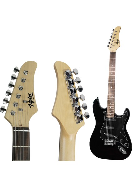 RPH-30BK-50AMP Gül Klavye SSS 50W Amfili Elektro Gitar Seti