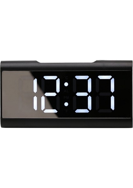 LED Ekran Saati Makyaj Aynası Seyahat Alarmı, Ertelemeli Çalar Saat (Yurt Dışından)