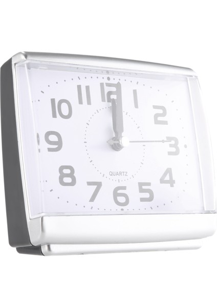 Uyandırma Saatleri Plastik Sessiz Süpürme Küçük Saat Çalar Saat-Beyaz (Yurt Dışından)