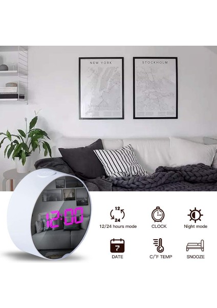 LED Dijital Çalar Saat Başucu Güç Çocuk Saati (Yurt Dışından)