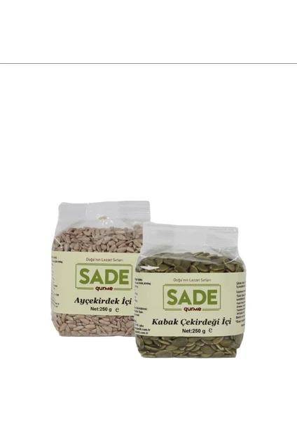 Sade Gurme Kabak ve Ayçekirdeği Içi 250 gr + 250 gr