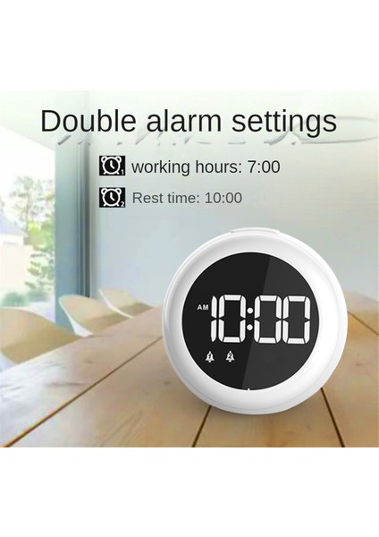 Çocuklar Için Çalar Saat, Çift Alarm, Ayarlanabilir Gece Lambası, Çocuklar Için (Yurt Dışından)