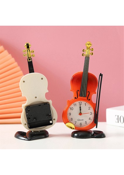 Simülasyon Keman Çalar Saat Müzik Aleti Şekli Saat, Beyaz (Yurt Dışından) fırsatları