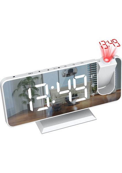 LED Dijital Akıllı Çalar Saat 180° Uyandırma Fonksiyonlu Zaman Siyah (Yurt Dışından)