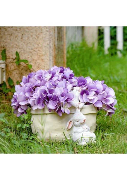 Karikatür Tavşan Reçine Hayvan Şekilli Saksı (Drenaj Delikli) (Yurt Dışından) modelleri