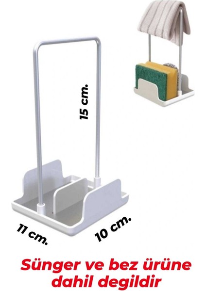 BULAŞIK SÜNGERi VE YIKAMA BEZİ STANDI-TEPSİSİ, MUTFAK ORGANİZERİ