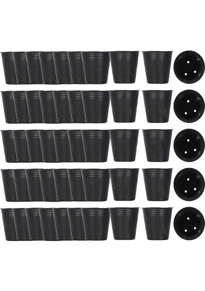 500 Adet Fide Saksısı Plastik Bitki Yayılım Kabı 8CMX8CM (Yurt Dışından)