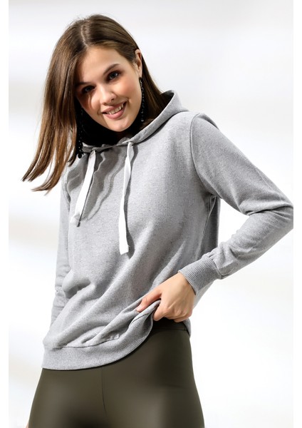 Şardonlu Kapüşonlu Sweatshirt 19491 Grimelanj fiyatları