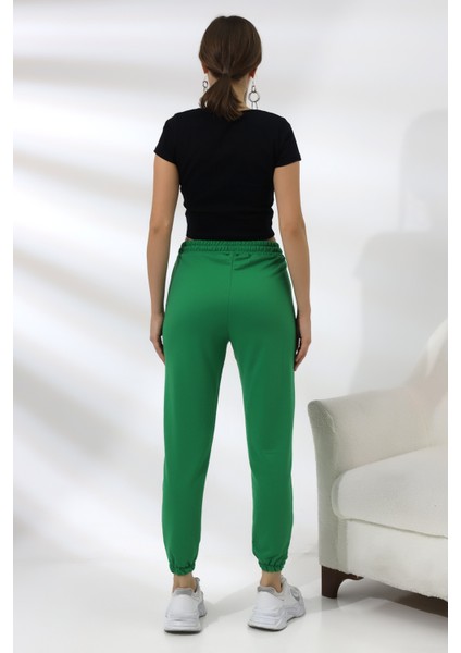 Önü Çımalı Eşofman 21302 Benetton Yeşili
