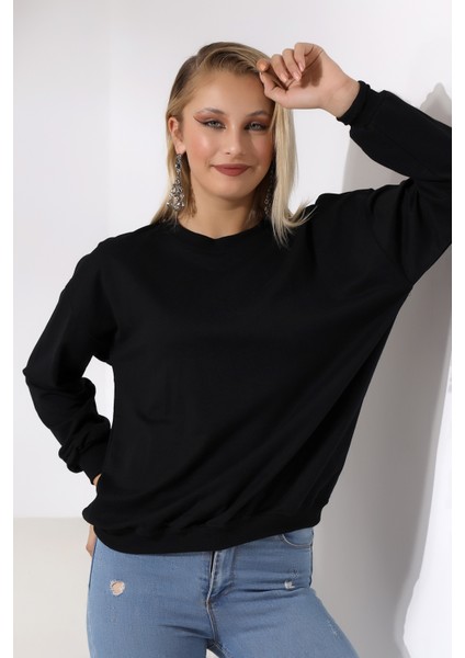 Oversize Sweatshirt 20814 Siyah fiyatları
